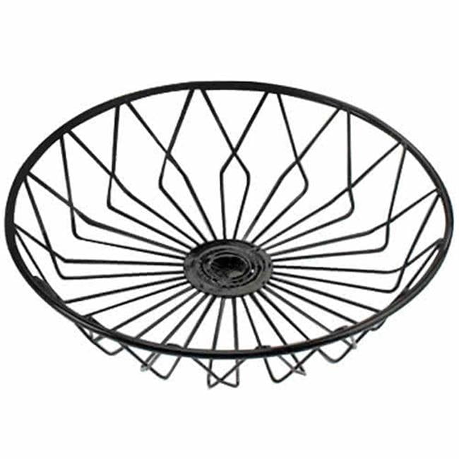 1292tray Black Round Wire Basket - 12 Dia. X 3 In.