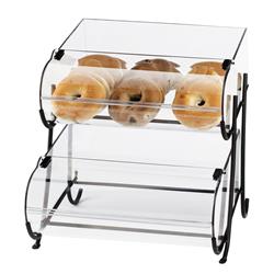 1280-2 2-tier Black Wire Pastry Display - 15.5 X 17.625 X 17.375 In.