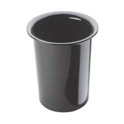 1017-13 Solid Black Melamine Cylinder - 4.5 Dia. X 5.5 In.