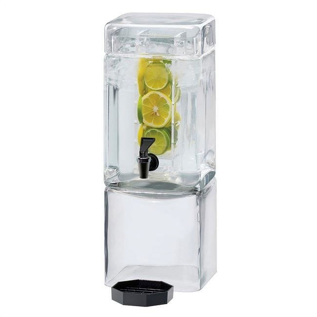 1112-1ainf 1.5 Gal Beverage Glass Dispenser, Square - 7.125 X 9.125 X 18.375 In.