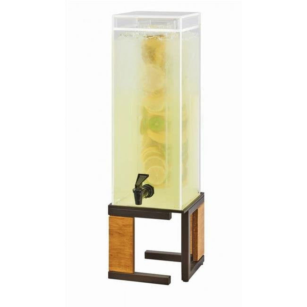 3906-3-84 3 Gal Square Beverage Dispenser With, Bronze - 8.75 X 8.75 X 24 In.