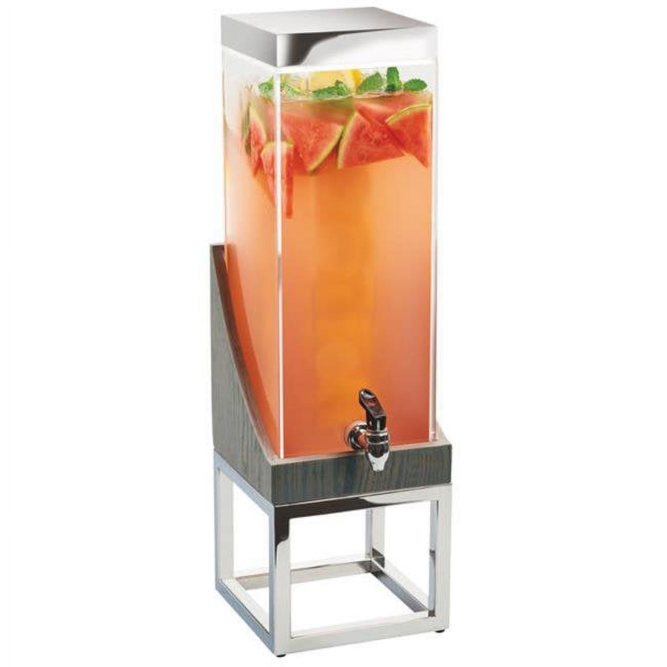 3804-3inf-83 3 Gal Square Beverage Infusion Dispenser, Ash Gray - 8 X 8 X 26 In.