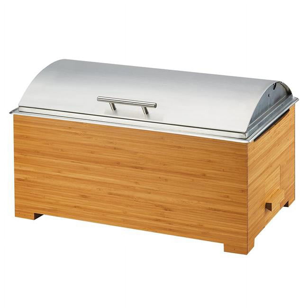 3821-60 Bamboo Full Size Chafer With Lid - 22x14 X 13 In.