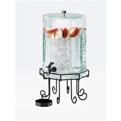 932-2inf 2 Gal Glacier Beverage Dispenser With Infusion Chamber Black Base - 10 X 10 X 20 In.