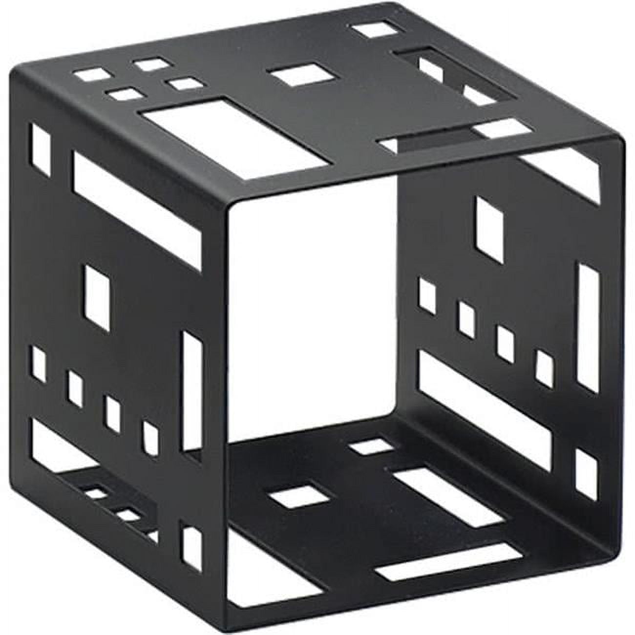 1607-5-13 Squared Cube Riser, Black - 5 X 5 X 5 In.