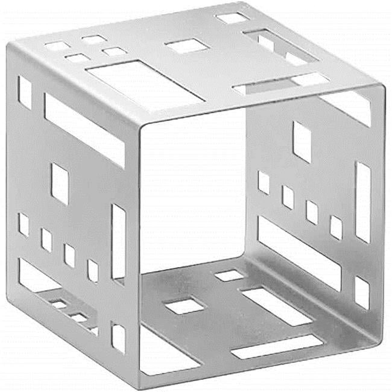 1607-9-55 Squared Stainless Steel Cube Riser - 9 X 9 X 9 In.