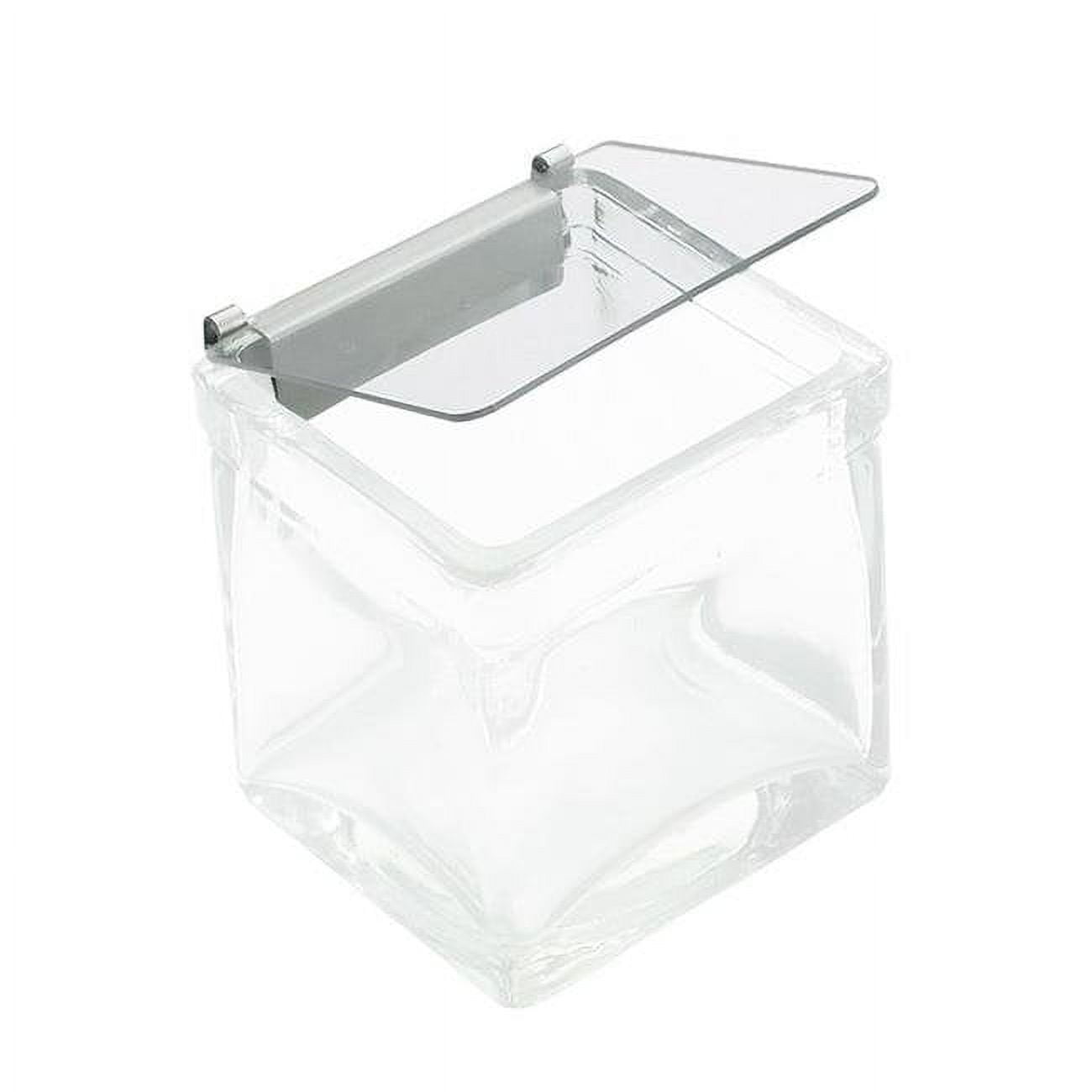 1807 Solid Plastic Lid With Stainless Steel Hinge - 4 X 4 X .5 In.