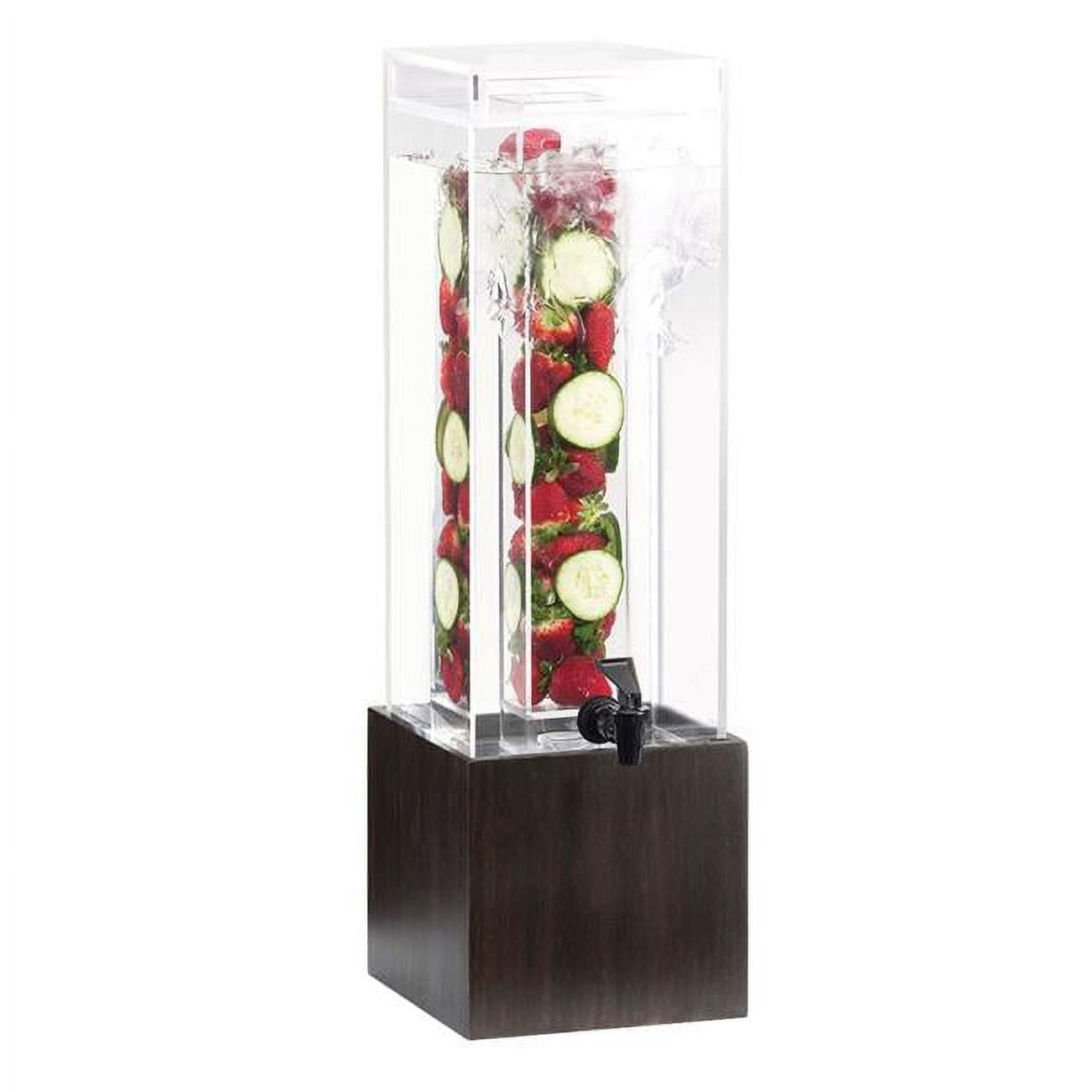 1527-3inf-96 3 Gal Midnight Bamboo Infusion Beverage Dispenser - 8.125 X 9.75 X 25.75 In.