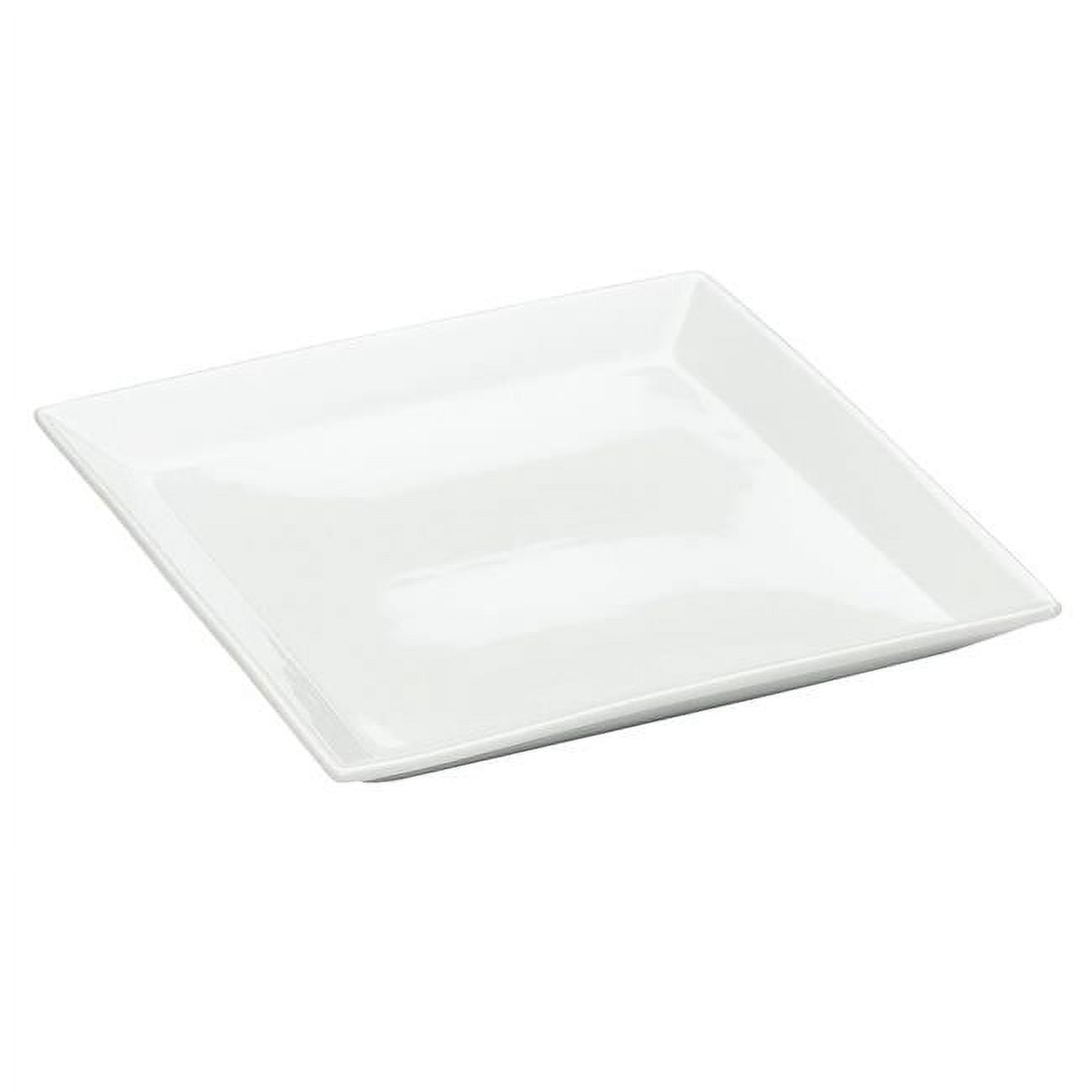 Pp252 Square Gourmet Display Platter - Bright White Porcelain - 11.875 X 11.875 X 1.25 In.