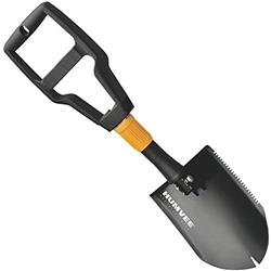 Folding Shovel With Nail Puller & Sawtooth, Black