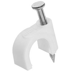 CMPLE 1160-N Cable Clips for RG6 8 mm - White - 100 Piece CMPLE 1160-N Cable Clips for RG6 8 mm - White - 100 Piece