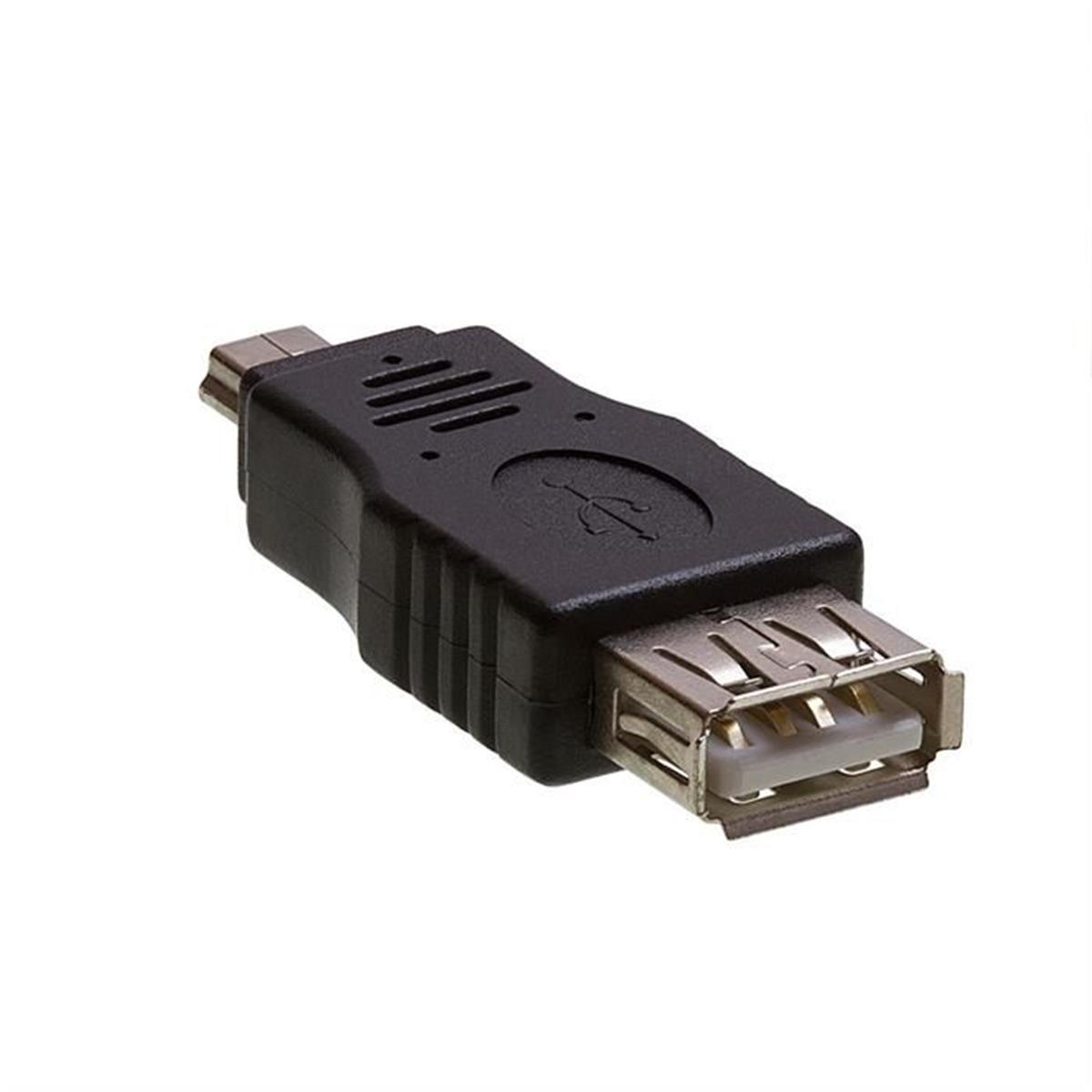 CMPLE 1210-N USB 2.0 A Female to Mini B 5-Pin Male Adapter CMPLE 1210-N USB 2.0 A Female to Mini B 5-Pin Male Adapter