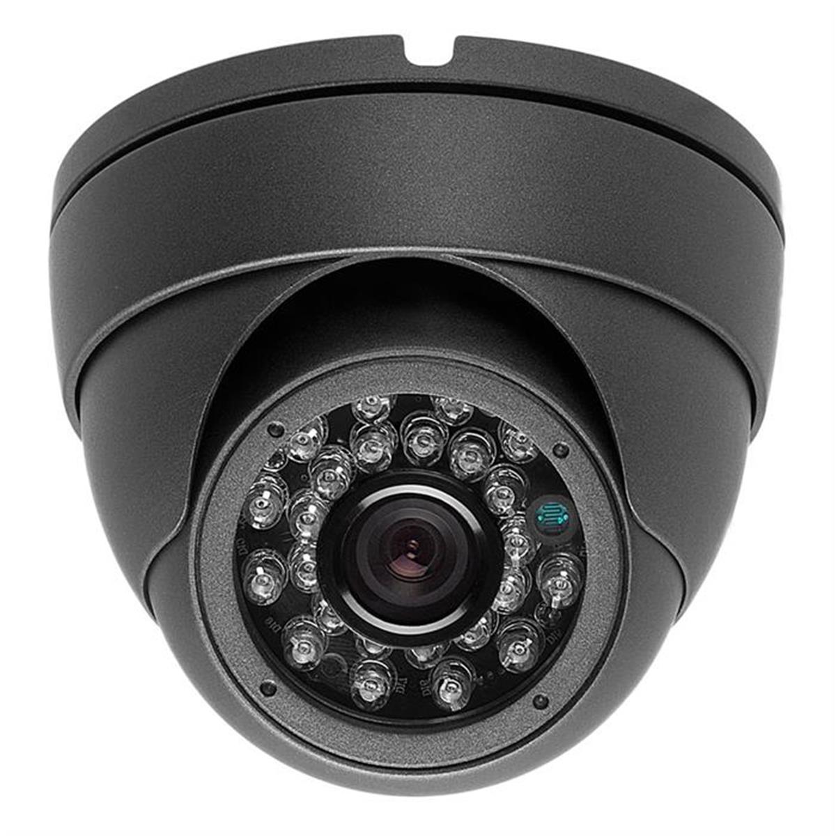 1271-n 700tvl 3.6 Mm Dark Gray 24ir Cctv Surveillance Indoor & Outdoor Security Dome Camera