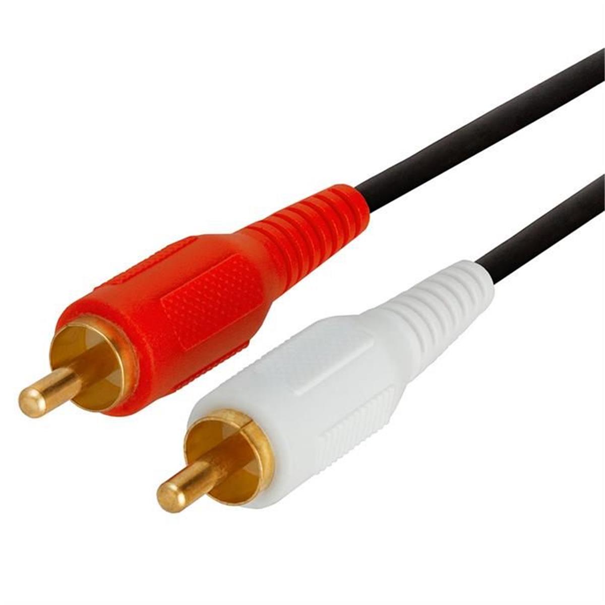 393-n Rca Male To Male Gold Stereo Audio Cable - 3 Ft.