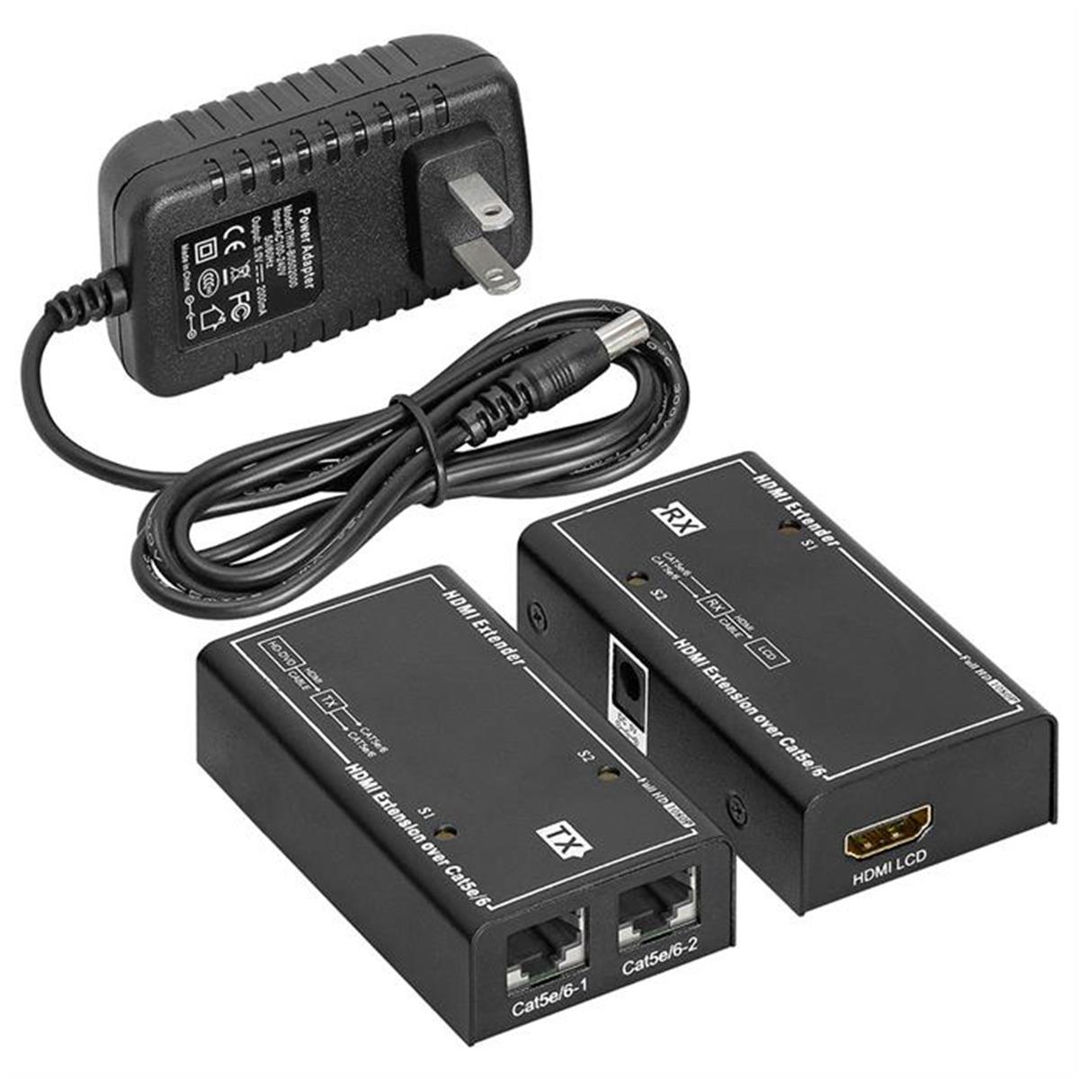 248-n Hdmi Balun Extender Repeater Over Cat5e, Cat6 - Up To 196 Ft.
