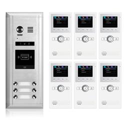 1364-n Dk1661 Video Intercom Entry System-6 Apartment Audio & Video Kit