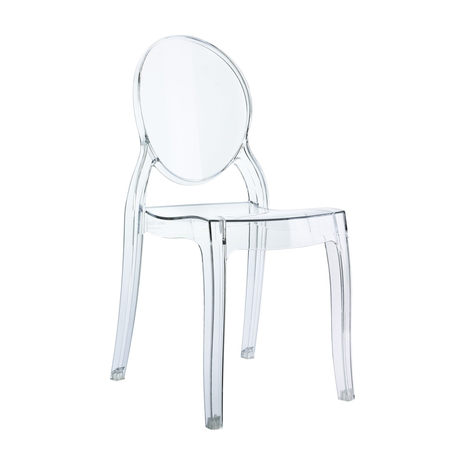 Isp051-tcl Baby Elizabeth Kids Chair, Transparent Clear