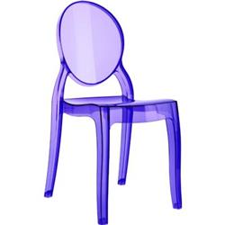 Isp051-tvio Baby Elizabeth Kids Chair, Transparent Violet