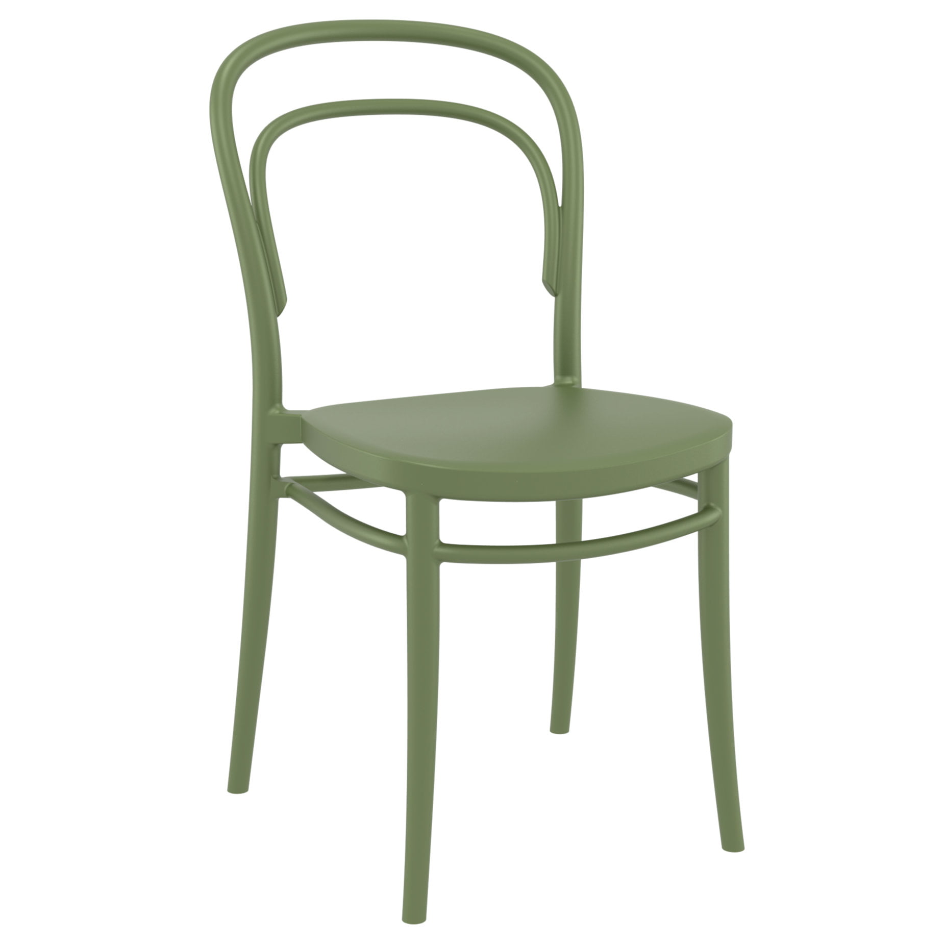 Isp251-olg Marie Resin Outdoor Chair, Olive Green