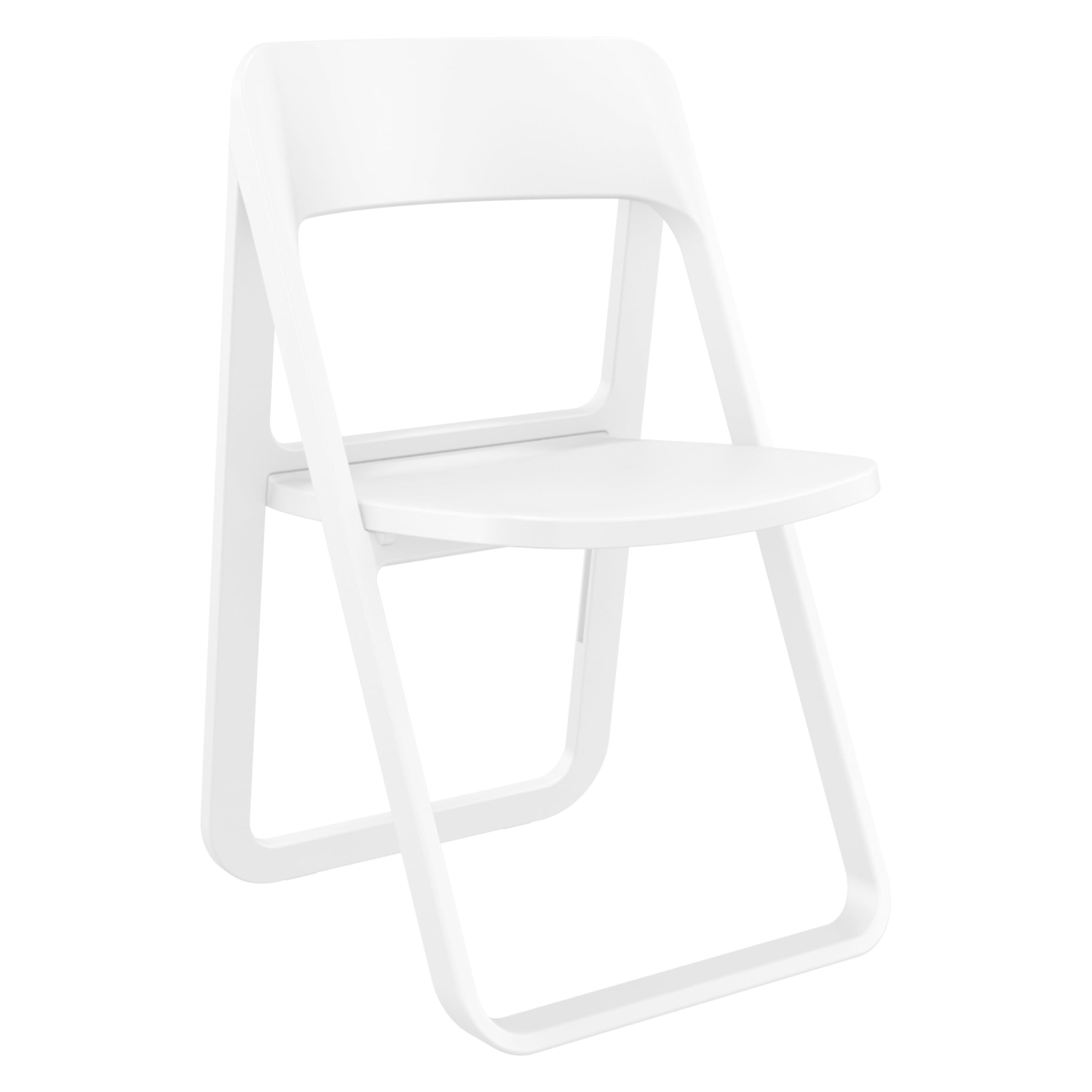 Isp079-whi Dream Folding Outdoor Chair, White