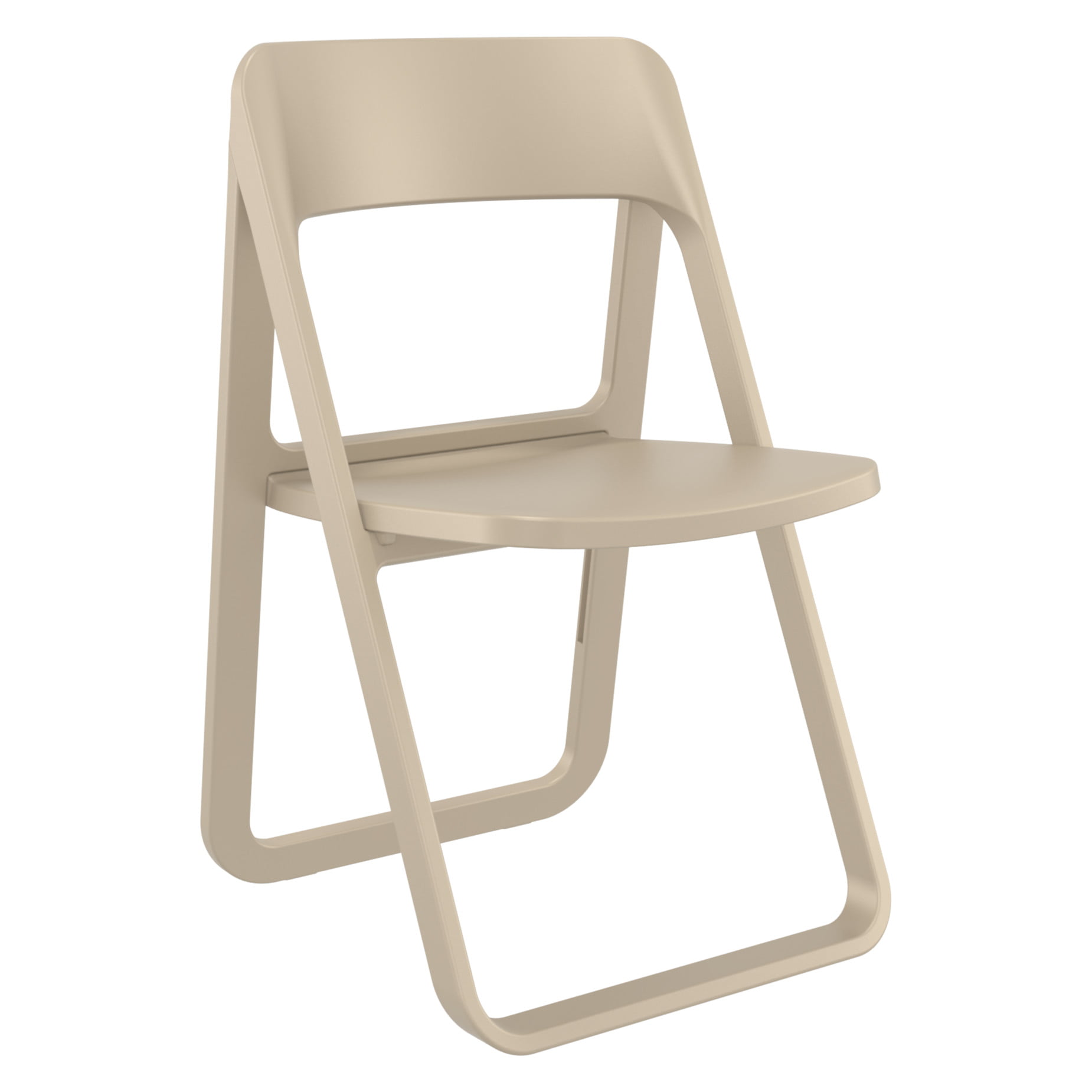 Isp079-dvr Dream Folding Outdoor Chair, Taupe