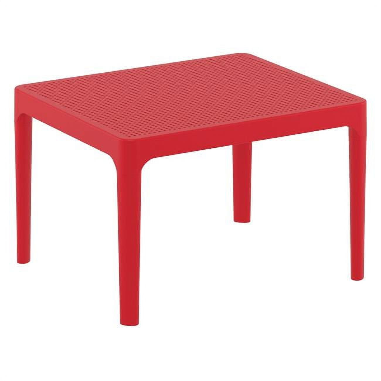 Isp109-red 24 In. Sky Side Table, Red