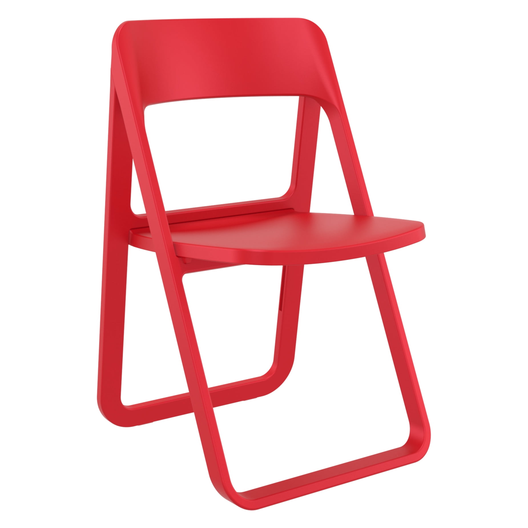 Isp079-red Dream Folding Outdoor Chair, Red