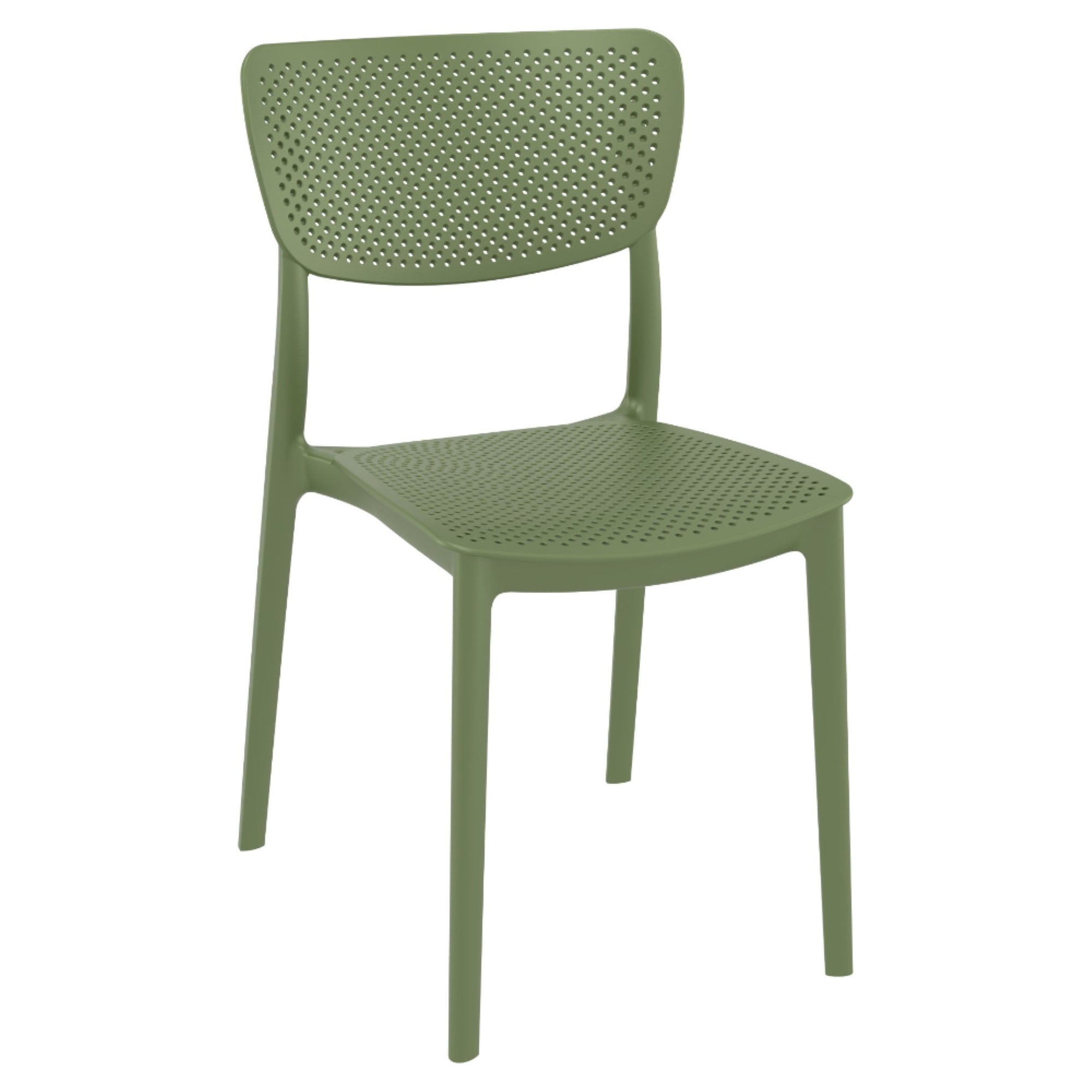 Isp129-olg Lucy Outdoor Dining Chair - Olive Green