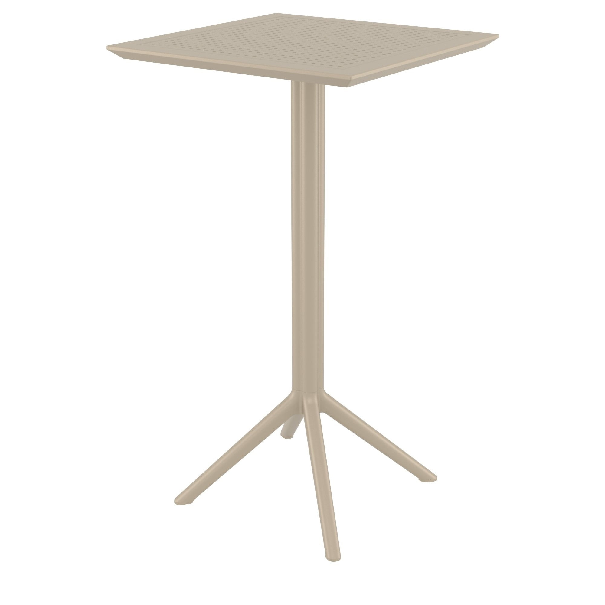 Isp116-dvr 24 In. Sky Square Folding Bar Table - Taupe