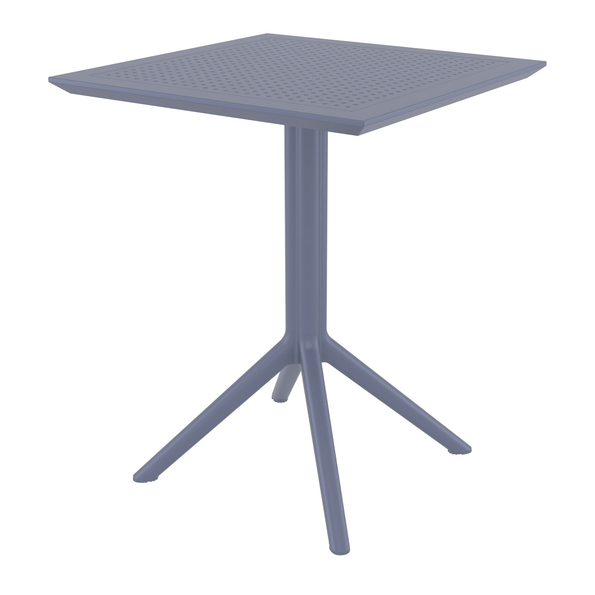 Isp114-dgr 24 In. Sky Square Folding Table - Dark Gray