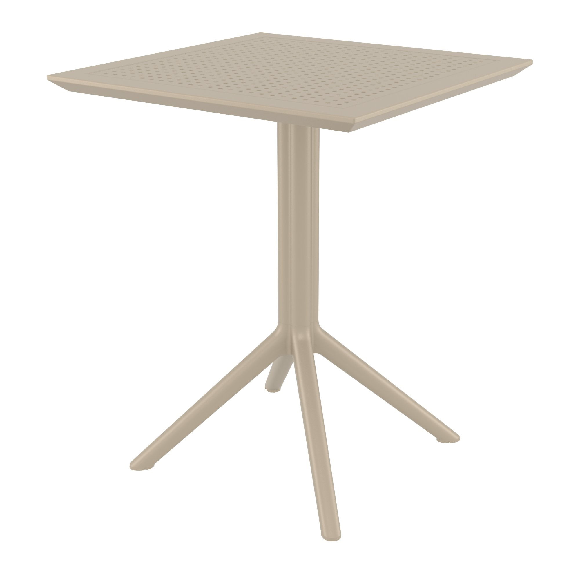 Isp114-dvr 24 In. Sky Square Folding Table - Taupe