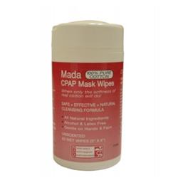 6143 Cpap Mask Wipes Mada Unscented Tub - 62 Towelettes Per Container