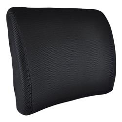 Bj105110 Lumbar Cushion With Straps Memory Foam, Black