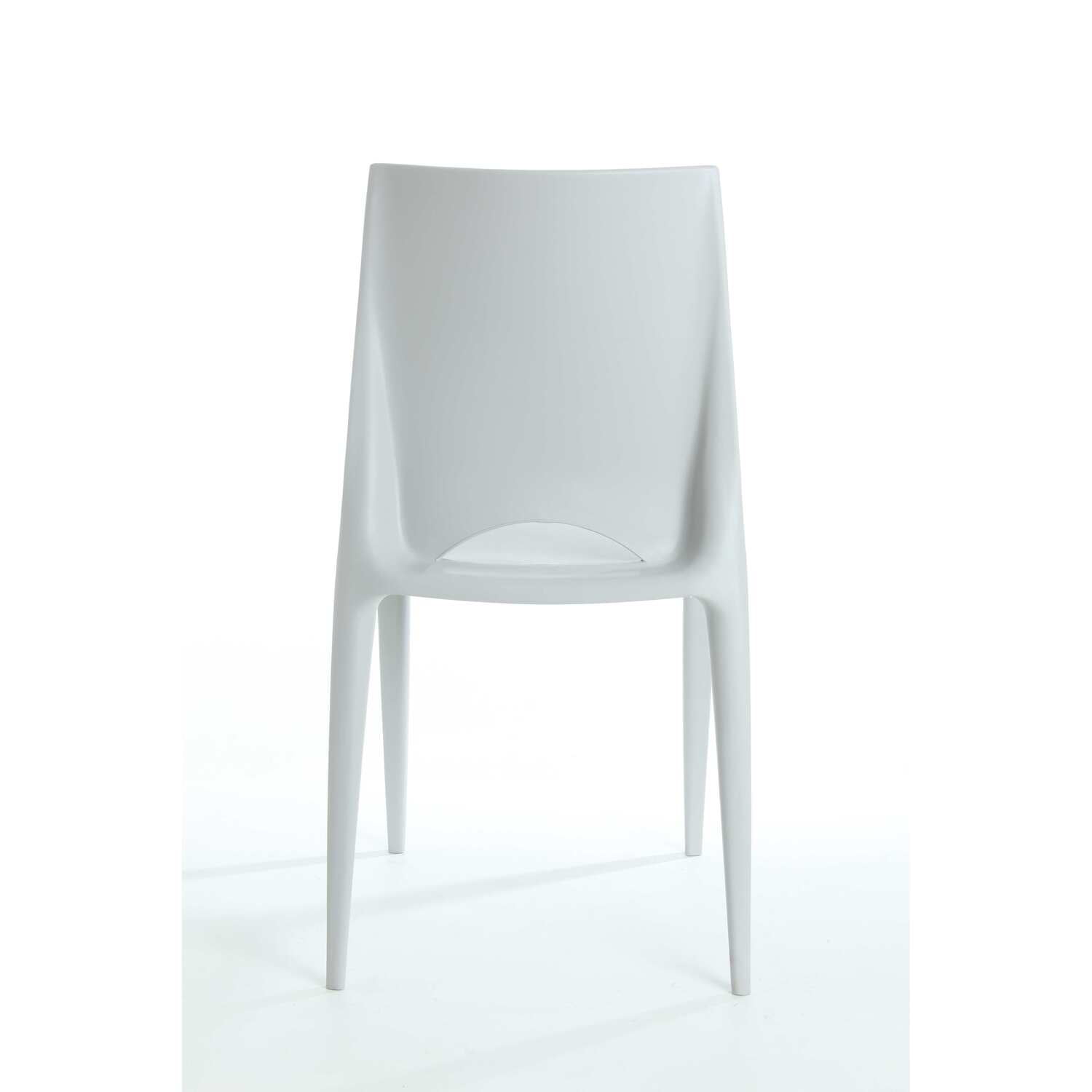 Rpp-crescent-lg Crescent Polyproplylene Stackable Chair - Light Grey - 32 In.