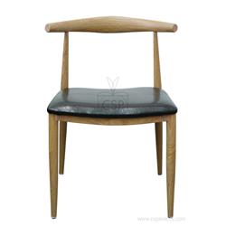 Ma-700-midcent-tr Alek Steel Mid Century Dining Chair With Black Cushion - Tinted Raw - 30.5 In.