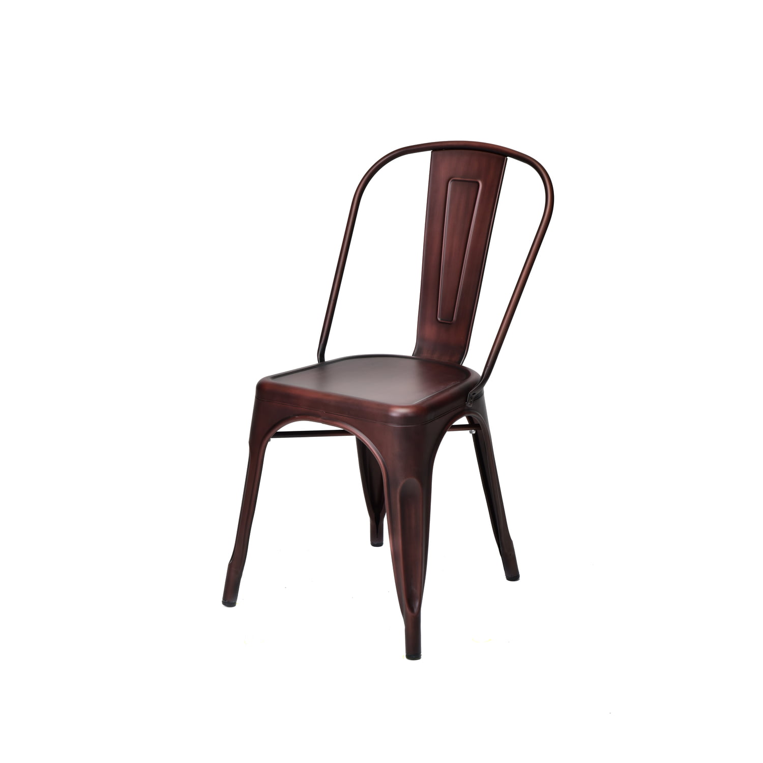 Mo-101-rg-4 Oscar Steel Powder Coated Stackable Armless Chair - Brushed Rose Gold - 34.5 In. - Set Of 4