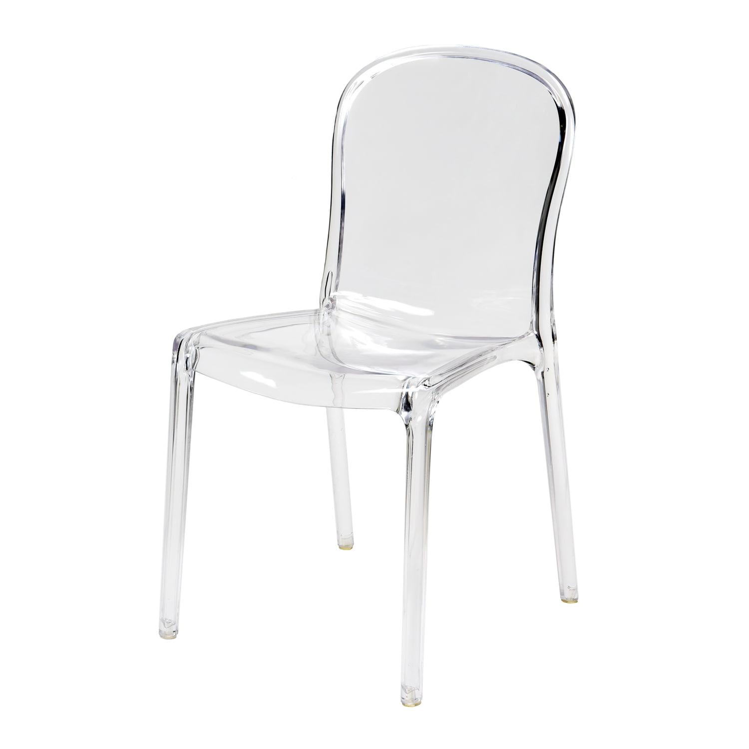 Rpc-genoa-cl-4 Genoa Polycarbonate Dining Chair, Clear - 33 In. - Set Of 4
