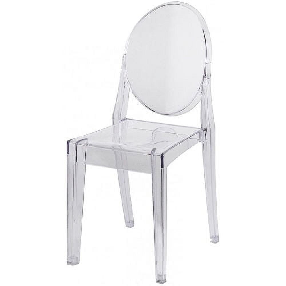 Rpc-kage-cl-4 Clear Armless Kage Polycarbonate Chair - 35.5 In. - Set Of 4