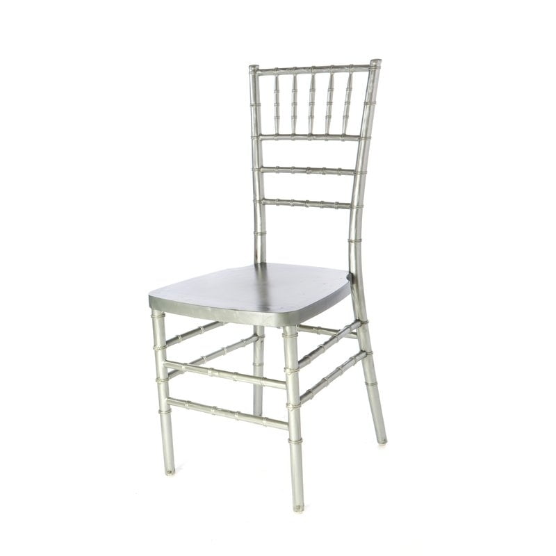 B-201-sl-web2 American Classic European Solid Silver Wood Dining Chair, Set Of 2 - 36 X 16 X 15 In.