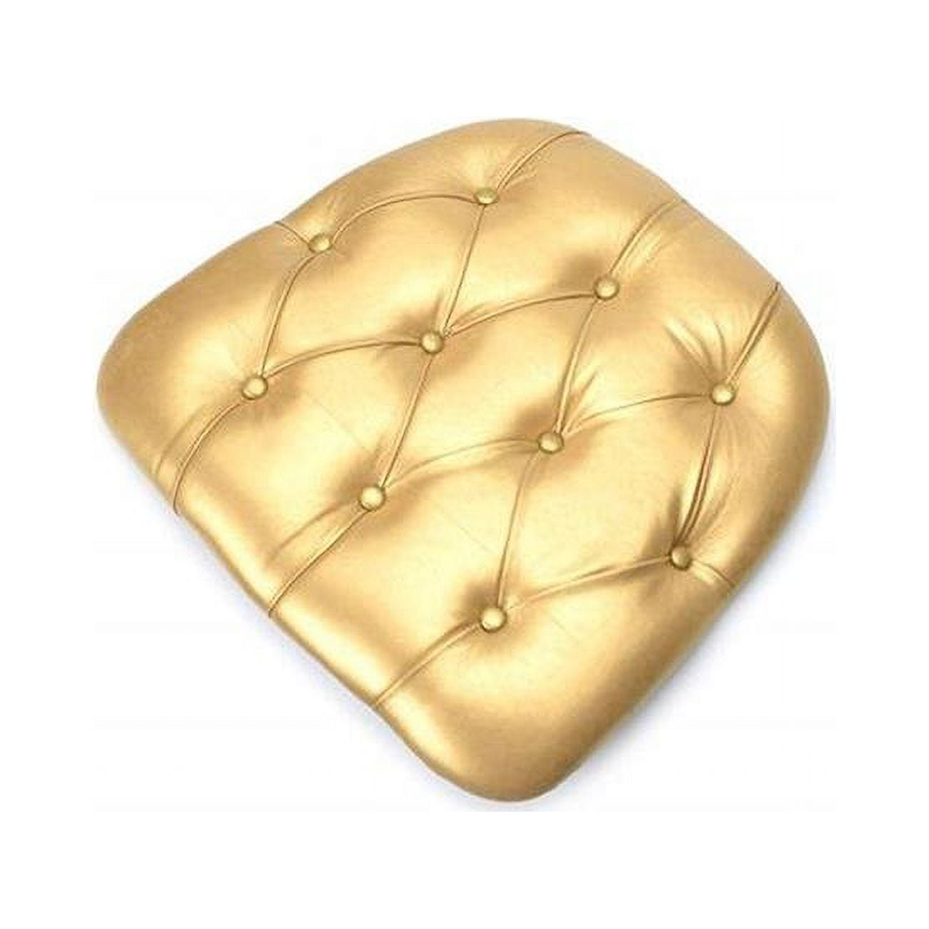 Cup-v-tufted-gl-web6 Indoor & Outdoor Gold Tufted Vinyl Cushions, Set Of 6 - 2 X 16 X 16 In.