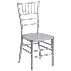 Rb-800k-sl-web2 Max Chiavari Silver Steel Core Chair, Set Of 2 - 36 X 16 X 15.3 In.
