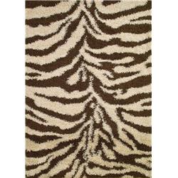 Concord Global 15414 3 Ft. 3 In. X 4 Ft. 7 In. Shaggy Zebra - Natural
