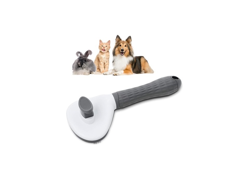 APGT01 Self-Cleaning Slicker Brush for Dogs & Cats, Thick Needle