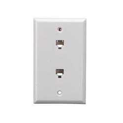 Cable Leader Wp301-8266 2-port Wall Plate With 6p6c Jack