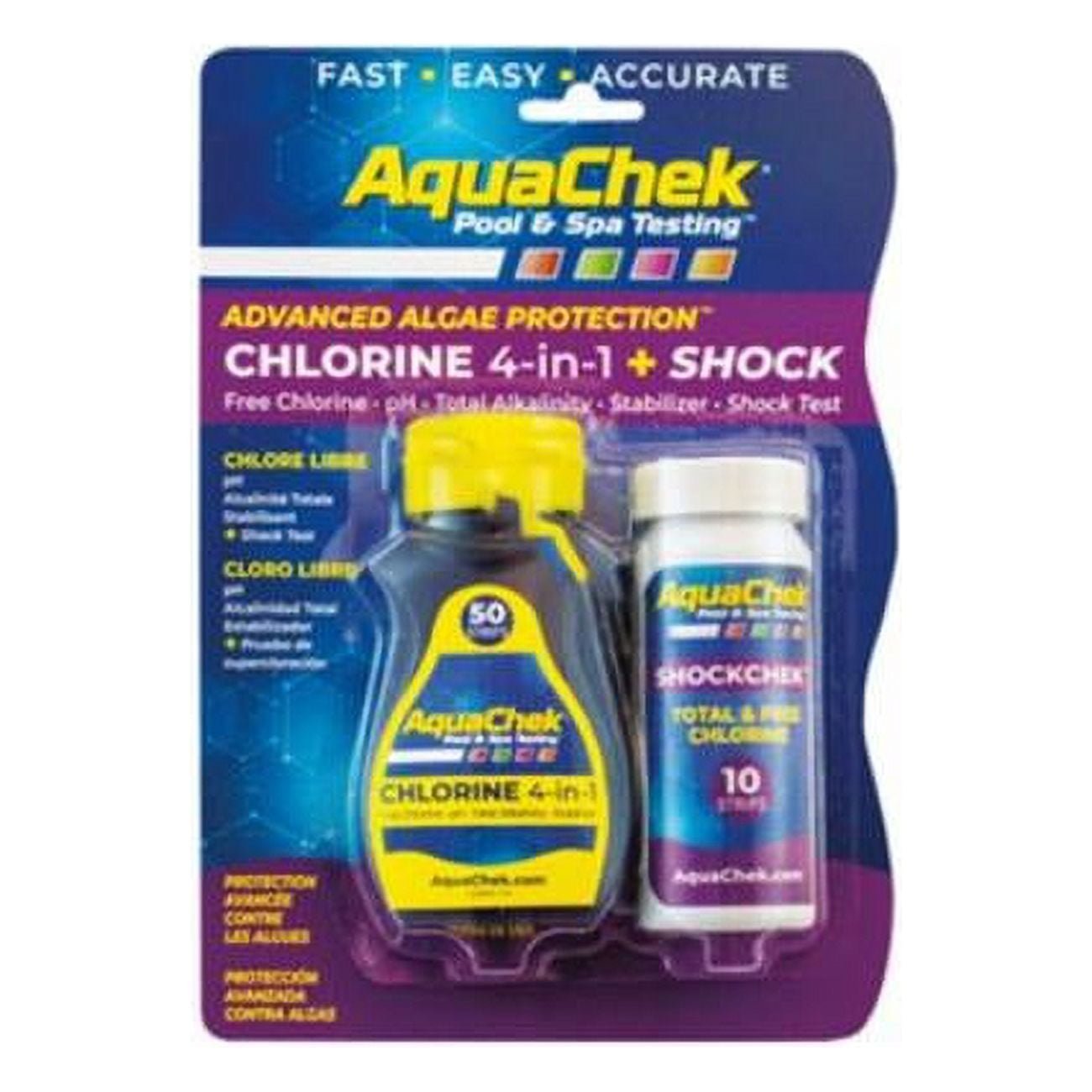 UPC 090944012498 product image for Hach 511249 4-in-1 2-Bottle Chlorine Test Shock Kit | upcitemdb.com