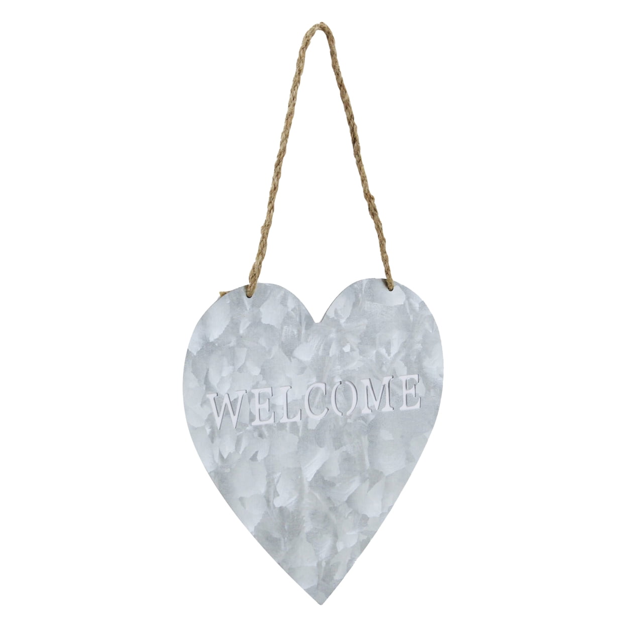 Cheung Fp-3389 Metal Heart Shaped Hanging Welcome