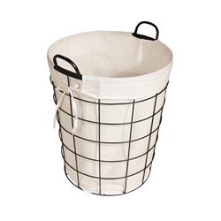 Cheung 16s005 Lined Metal Wire Storage Basket With Handles