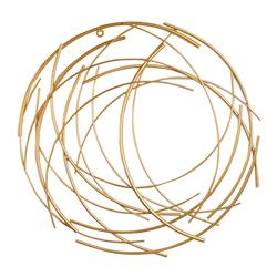 5052 Gold Abstract Round Wall Art
