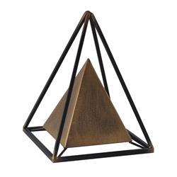 4920 Metal Bronze & Black Table Decor