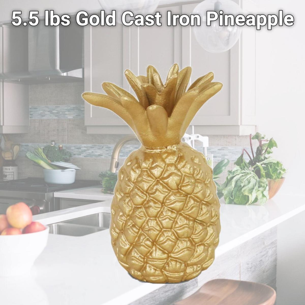 Picture of Cheungs 4880S 5.5 lbs Gold Cast Iron Pineapple
